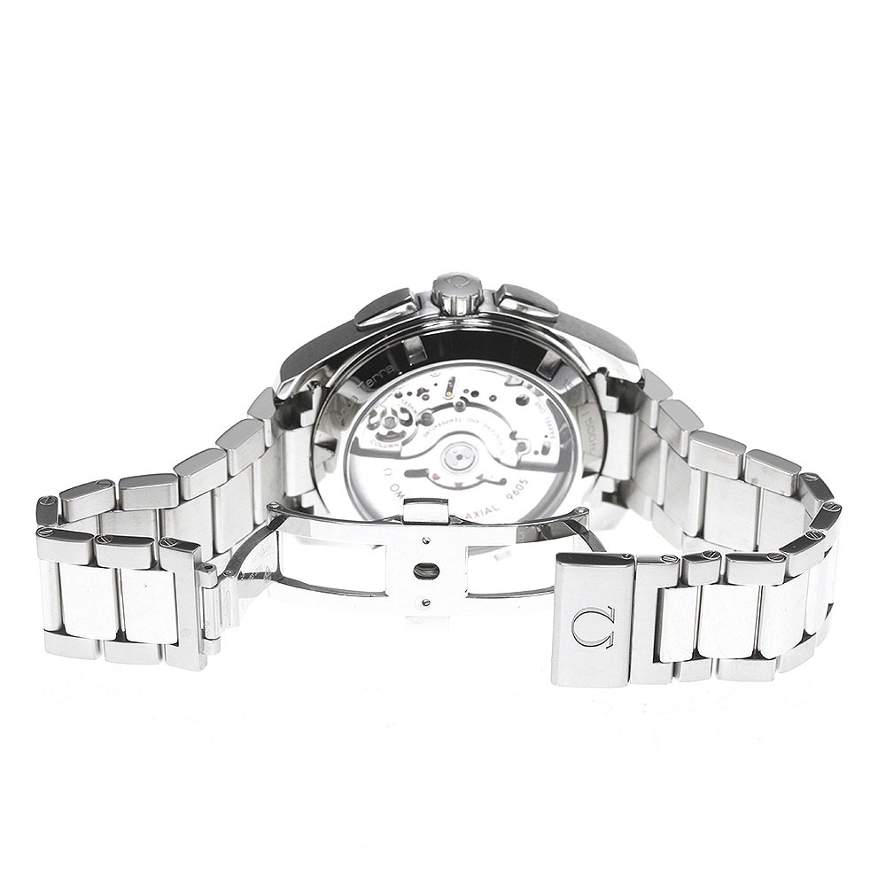 オメガ OMEGA 231.10.43.52.06.001 シーマスター 150M アクアテラ GMT クロノグラフ 自動巻き メンズ 極美品 箱・保証書付き_848671【中古】