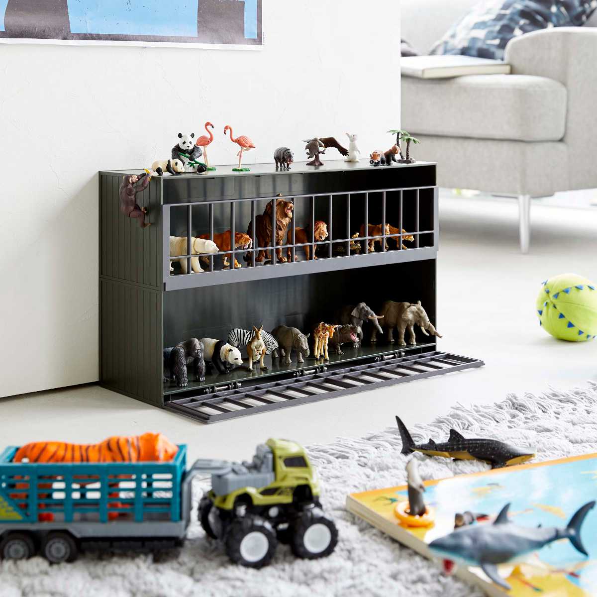 tower 恐竜&アニマル収納ケージ タワー ワイド 2段 山崎実業 タワーシリーズ フィギアケース フィギア入れ 大容量 ディスプレイケース 収納ケース フィギア おもちゃ 恐竜 動物 模型 tower 恐竜&アニマル収納ケージ タワー ワイド 2段 山崎実業 タワーシリーズ フィギアケース フィギア入れ 大容量 ディスプレイケース 収納ケース フィギア おもちゃ 恐竜 動物 模型