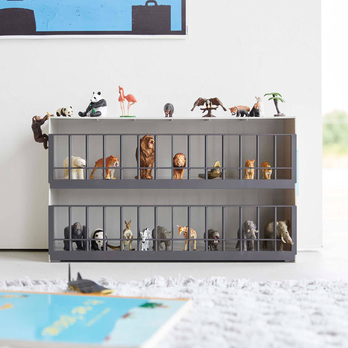 tower 恐竜&アニマル収納ケージ タワー ワイド 2段 山崎実業 タワーシリーズ フィギアケース フィギア入れ 大容量 ディスプレイケース 収納ケース フィギア おもちゃ 恐竜 動物 模型 tower 恐竜&アニマル収納ケージ タワー ワイド 2段 山崎実業 タワーシリーズ フィギアケース フィギア入れ 大容量 ディスプレイケース 収納ケース フィギア おもちゃ 恐竜 動物 模型