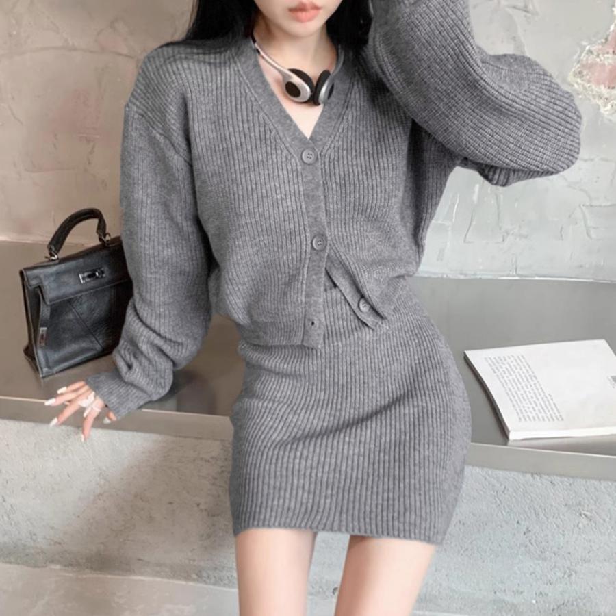 ブラウス ニットセットアップ レディース 秋冬韓国 ニット ブラウス ニットセットアップ レディース 秋冬韓国 ニット