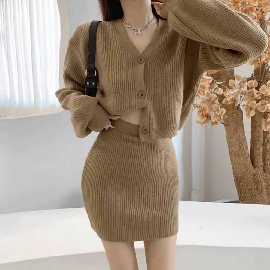 ブラウス ニットセットアップ レディース 秋冬韓国 ニット ブラウス ニットセットアップ レディース 秋冬韓国 ニット