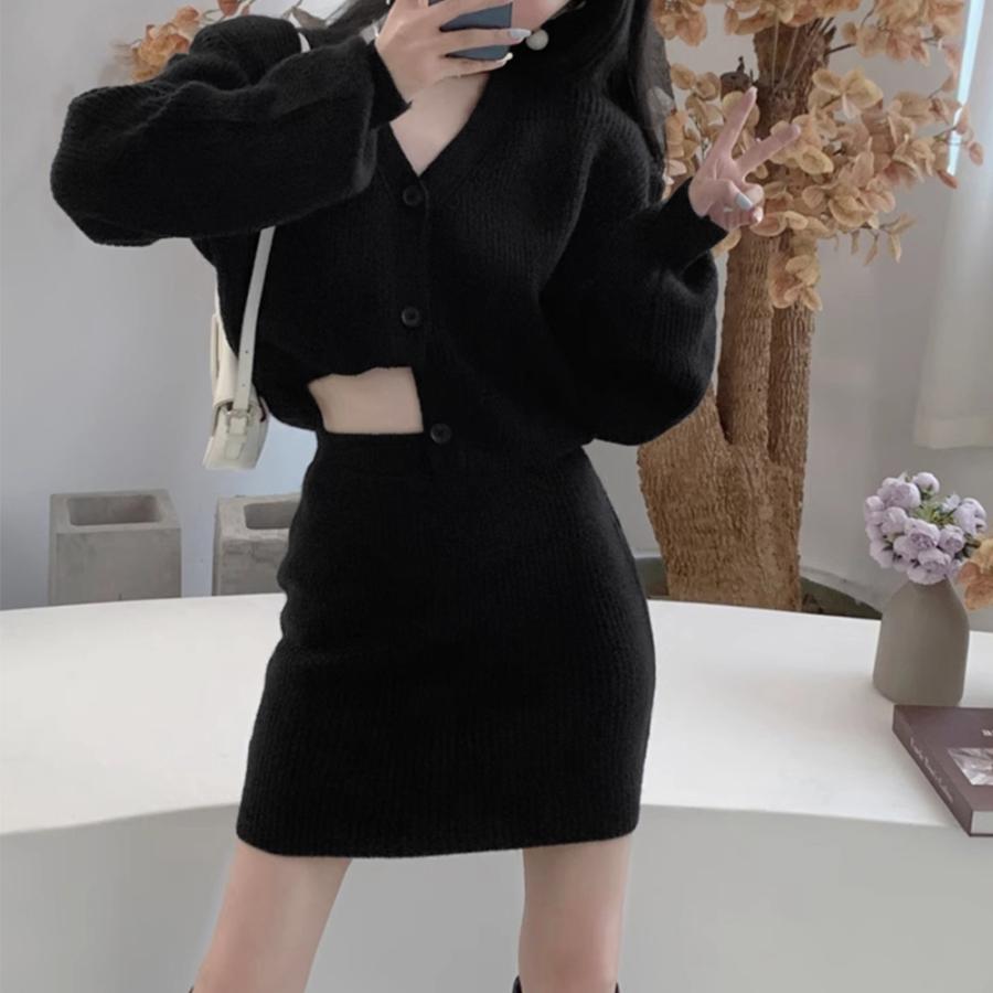 ブラウス ニットセットアップ レディース 秋冬韓国 ニット ブラウス ニットセットアップ レディース 秋冬韓国 ニット