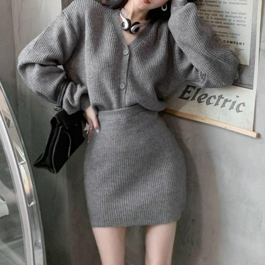 ブラウス ニットセットアップ レディース 秋冬韓国 ニット ブラウス ニットセットアップ レディース 秋冬韓国 ニット