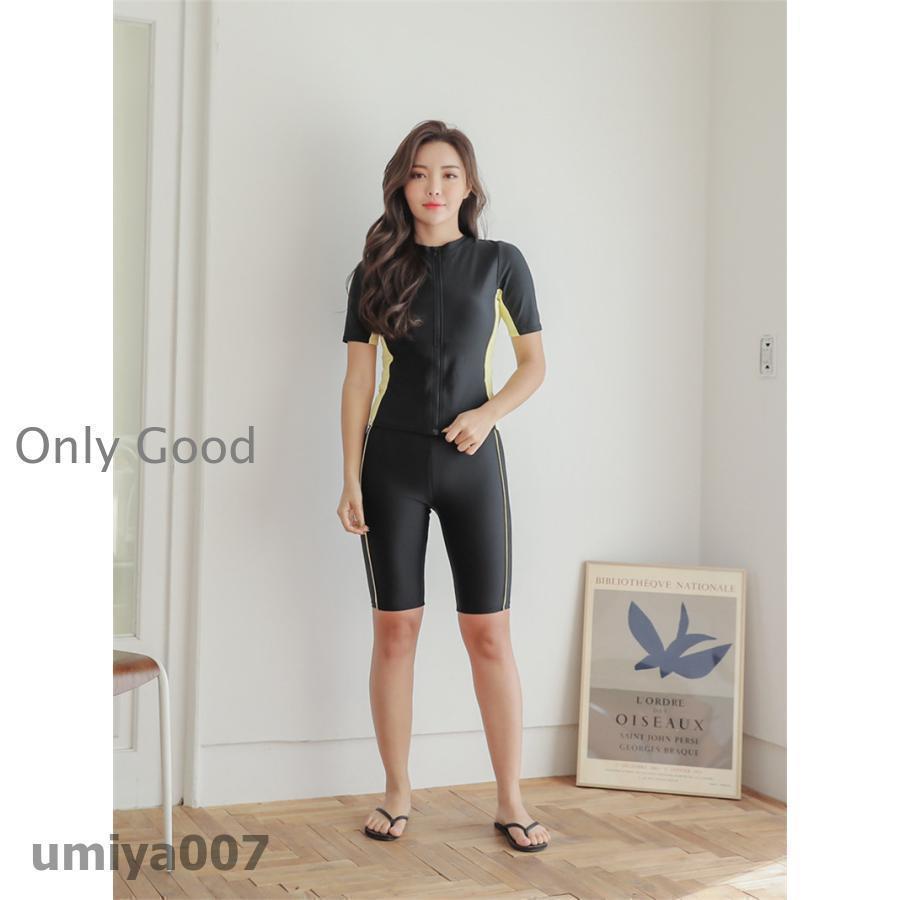 水着 レディース 水着 セパレート 体型カバー 競泳 めくれ防止 セットアップ 着痩せ 上下セット スポーツ ヨガウェア 大きいサイズ 春コーデ 水着 韓国