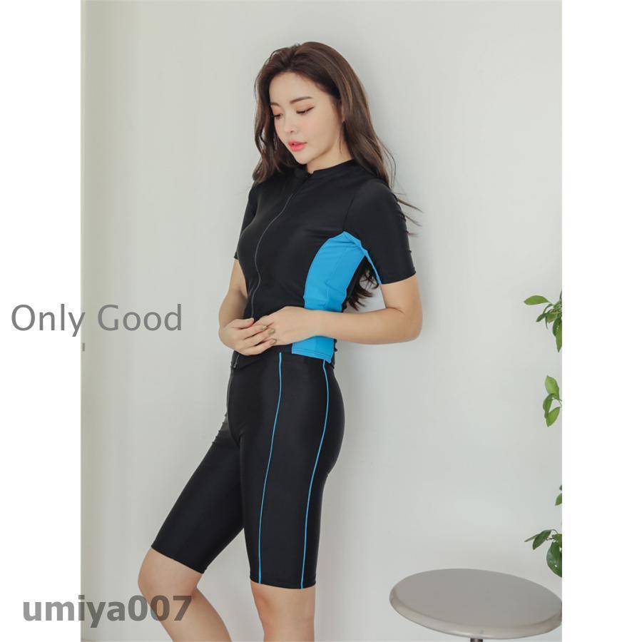 水着 レディース 水着 セパレート 体型カバー 競泳 めくれ防止 セットアップ 着痩せ 上下セット スポーツ ヨガウェア 大きいサイズ 春コーデ 水着 韓国