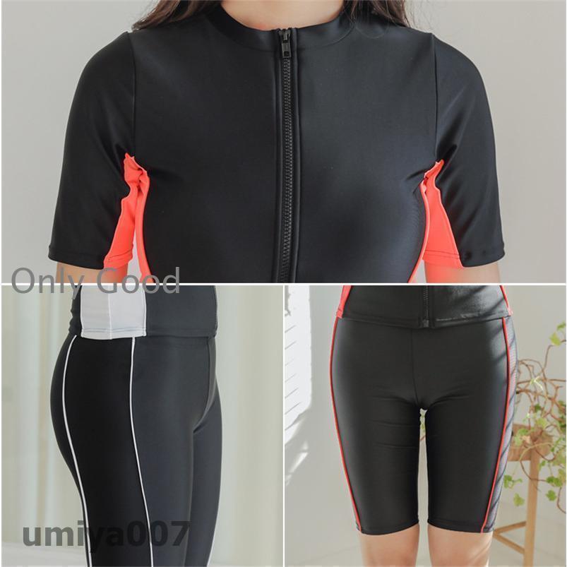 水着 レディース 水着 セパレート 体型カバー 競泳 めくれ防止 セットアップ 着痩せ 上下セット スポーツ ヨガウェア 大きいサイズ 春コーデ 水着 韓国