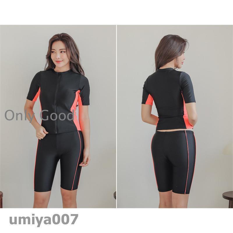 水着 レディース 水着 セパレート 体型カバー 競泳 めくれ防止 セットアップ 着痩せ 上下セット スポーツ ヨガウェア 大きいサイズ 春コーデ 水着 韓国