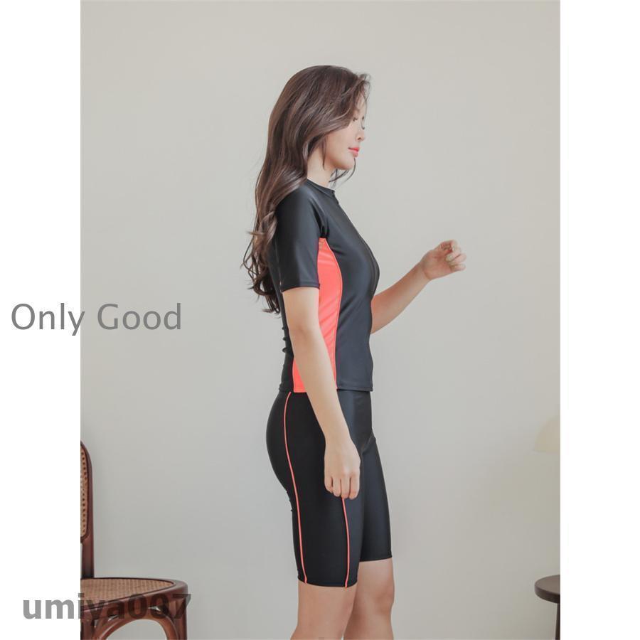 水着 レディース 水着 セパレート 体型カバー 競泳 めくれ防止 セットアップ 着痩せ 上下セット スポーツ ヨガウェア 大きいサイズ 春コーデ 水着 韓国