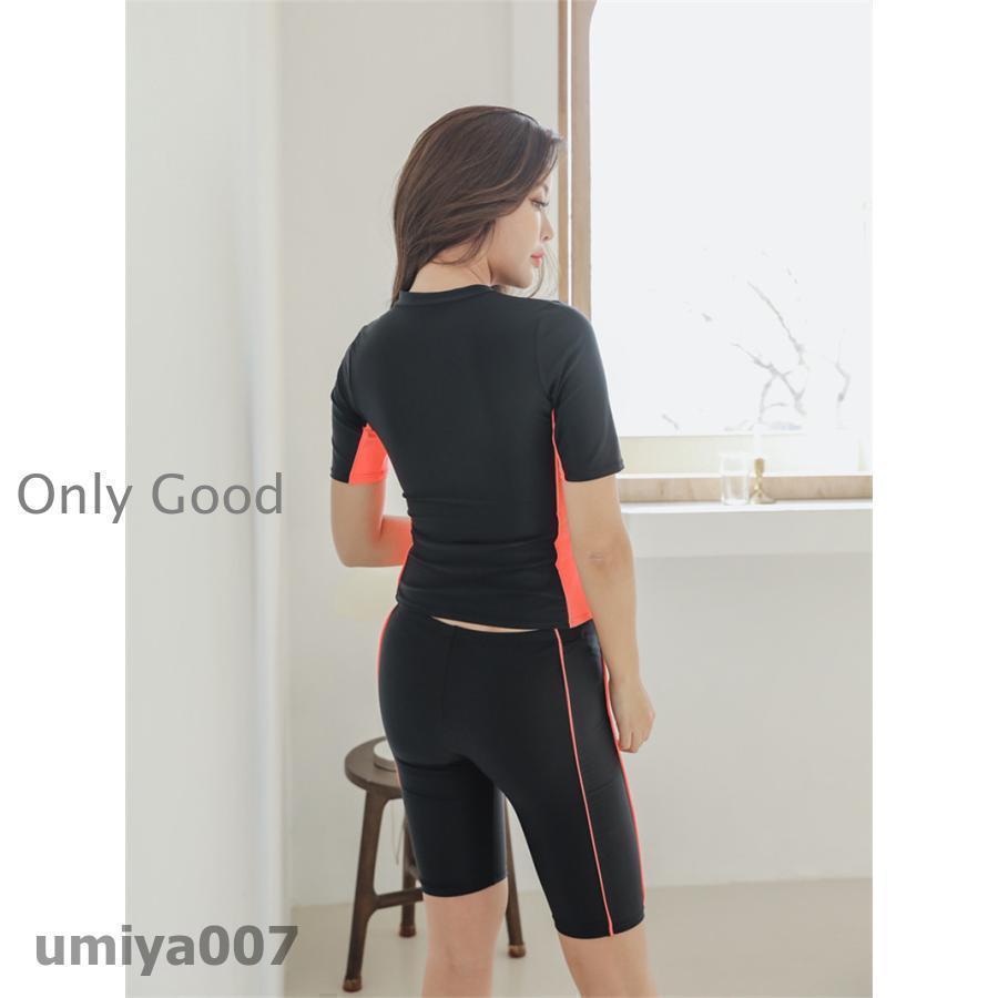 水着 レディース 水着 セパレート 体型カバー 競泳 めくれ防止 セットアップ 着痩せ 上下セット スポーツ ヨガウェア 大きいサイズ 春コーデ 水着 韓国