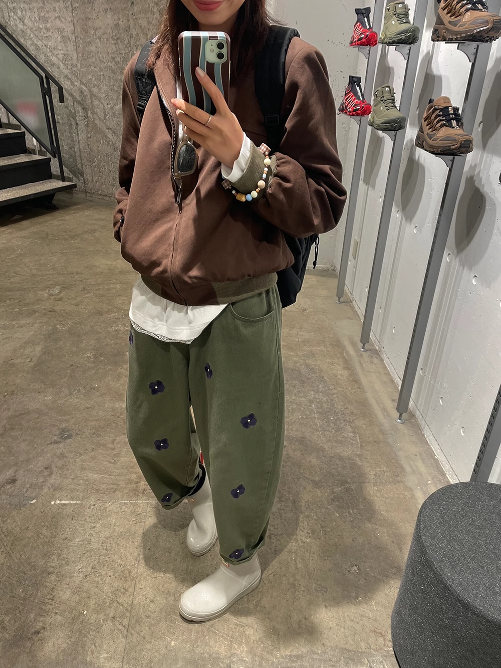 レディース パンツ ボトムス カーゴパンツ かわいい シンプル カジュアル かっこいい レトロ メンズライク ボーイッシュ スポーティー ガーリー クール 存在感 ヴィンテージ クラシカル カレッジ風