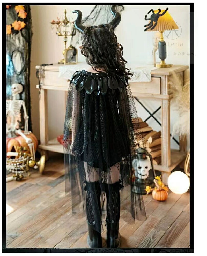 7点セット 高品質 ハロウィン 衣装 子供 魔女 コスプレ カチューシャ キッズ 女の子 大人 巫女 仮装 子供発表会 演出服 ワンピース cosplay 衣 ドレス