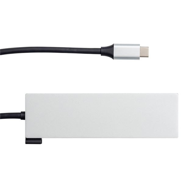 Digio2 USB Type-C アルミドッキングステーション 15cm シルバー UD-C01SSL