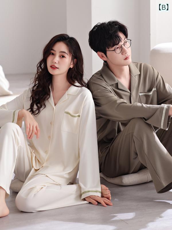 レディース パジャマ スウェット 上下 カップル パジャマ 女性 秋 綿 高級 長袖 ズボン 春秋 2025 メンズ ホーム 服 スーツ レディース パジャマ スウェット 上下 カップル パジャマ 女性 秋 綿 高級 長袖 ズボン 春秋 2025 メンズ ホーム 服 スーツ