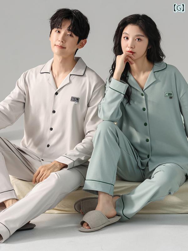 レディース パジャマ スウェット 上下 カップル パジャマ 女性 秋 綿 高級 長袖 ズボン 春秋 2025 メンズ ホーム 服 スーツ レディース パジャマ スウェット 上下 カップル パジャマ 女性 秋 綿 高級 長袖 ズボン 春秋 2025 メンズ ホーム 服 スーツ