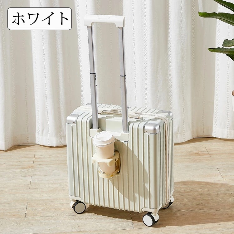 【特価販売】スーツケース フック台座付きカップホルダー付き キャリーケース SS/Sサイズ 機内持ち込み キャリーバッグ 超軽量 ダイヤル式ロック 3-5日用 泊まる かわいい 旅行用品 かばん小型_3