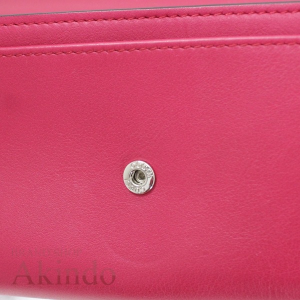 2つ折り 長財布GG インターロッキングG コンチネンタルウォレット 二つ折り長財布 369663 マゼンタ レディース