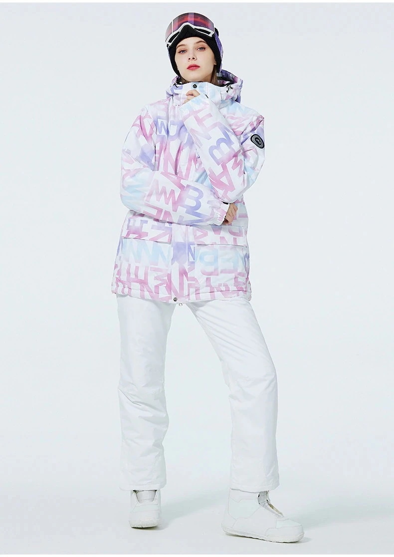 【韓国HELLOW】 スノーボードウェア 上下セット 每日更新上下セット スノーボードウェア 韓国ファッション スポーツ