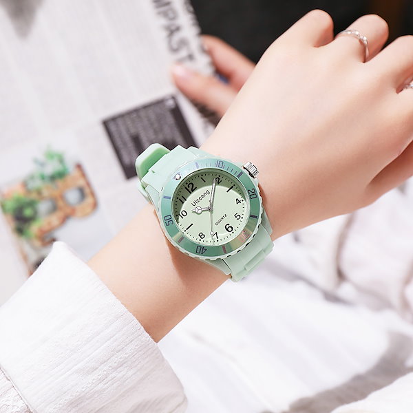 Qoo10] 腕時計 レディース 女性用 丸形 サーク