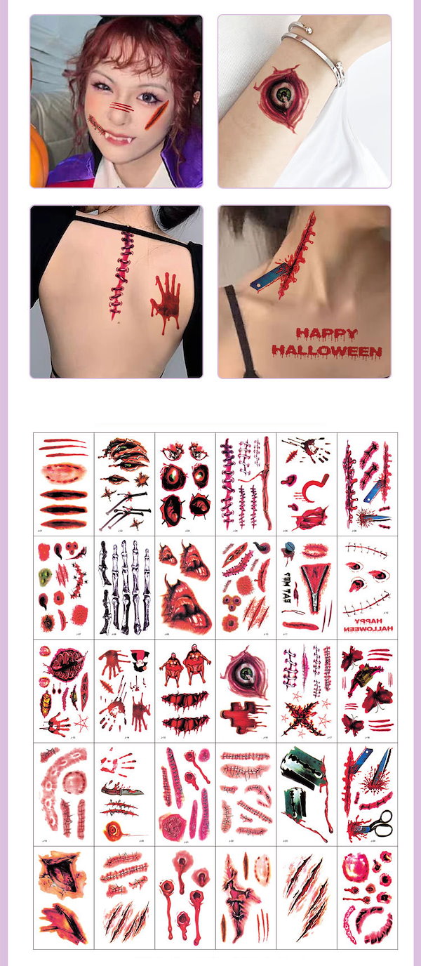 アメリカ☆フェイスタトゥー☆女の子編。ハロウィン アメリカ☆フェイスタトゥー☆女の子編。ハロウィン