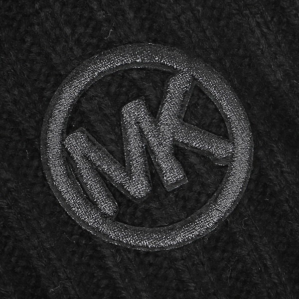 マイケルコース マフラー MICHAEL KORS 537173 BLACK RIB LOGO PATCH MUFFLER 約W25cm×H183cm アクリル BLACK 黒 マイケルコース マフラー MICHAEL KORS 537173 BLACK RIB LOGO PATCH MUFFLER 約W25cm×H183cm アクリル BLACK 黒