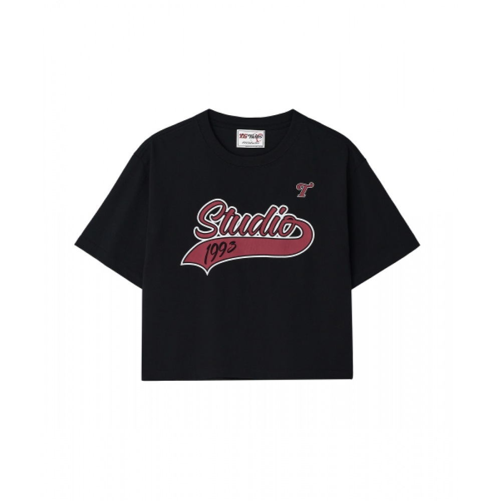 1993スタジオ [LGツインズ] オーバークロップTシャツ_ブラック