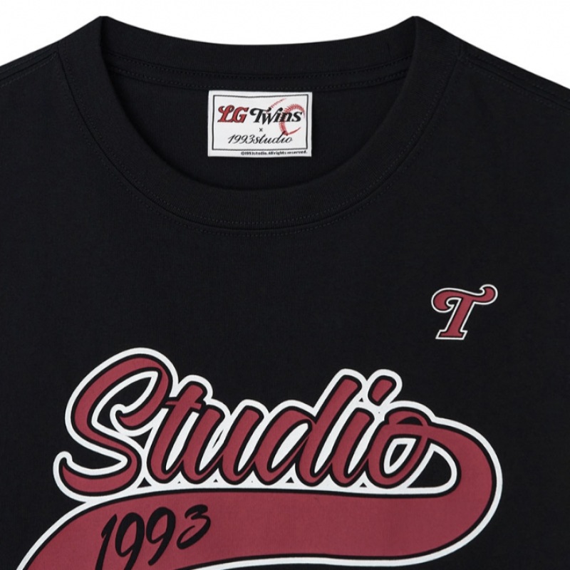 1993スタジオ [LGツインズ] オーバークロップTシャツ_ブラック