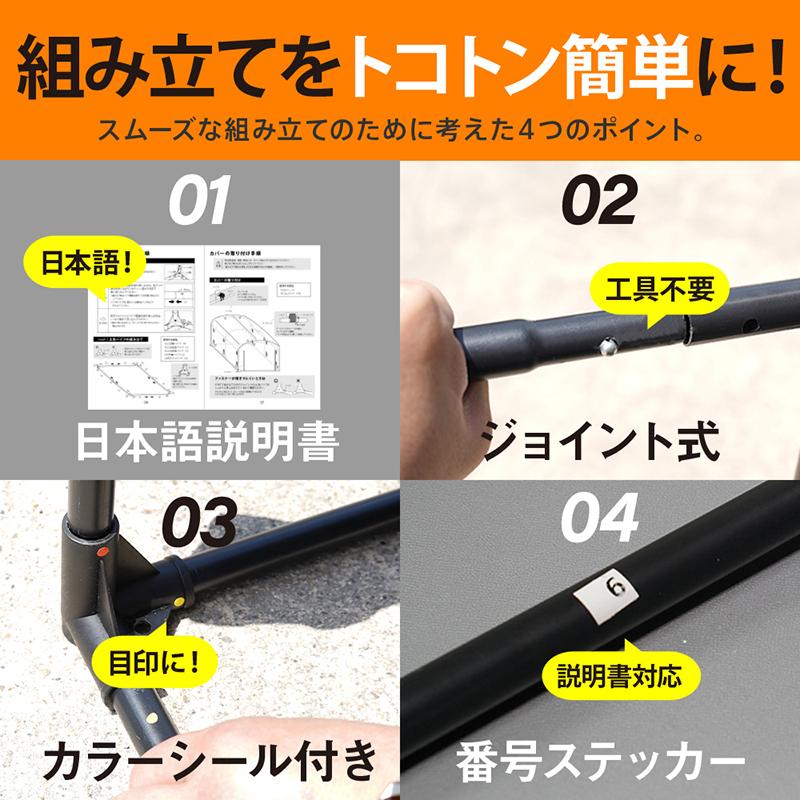 [新品開催*即納]バイクガレージ Sサイズ 防水 UVカット 難燃 盗難対策 超厚手 自転車置き場 組み立て簡単 ガレージテント サイクルポート 自転車小屋