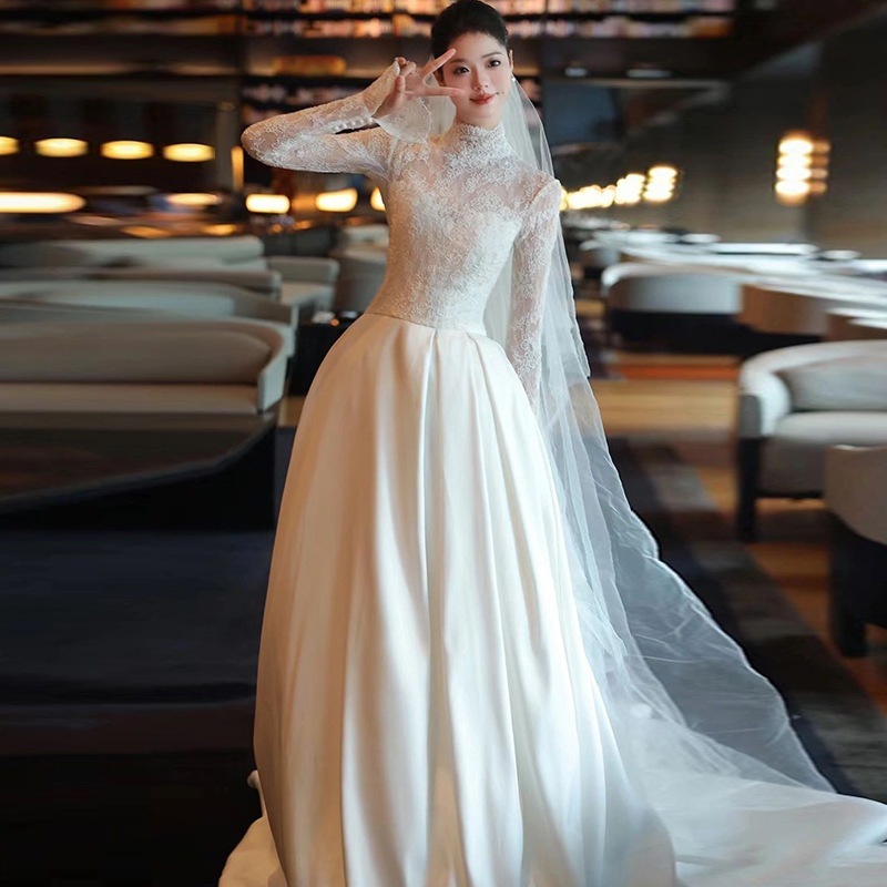 パーティードレス2025新作 高級感 ワンピース ウェディングドレス 白 花嫁ロングドレス 結婚式ワンピース 結婚式 ドレス ロングドレス 演奏会 二次会 花嫁 ドレス 韓国ファッション