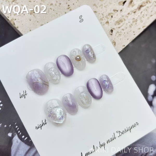 Qoo10] 100%ハンドメイド ネイルチップ 和風