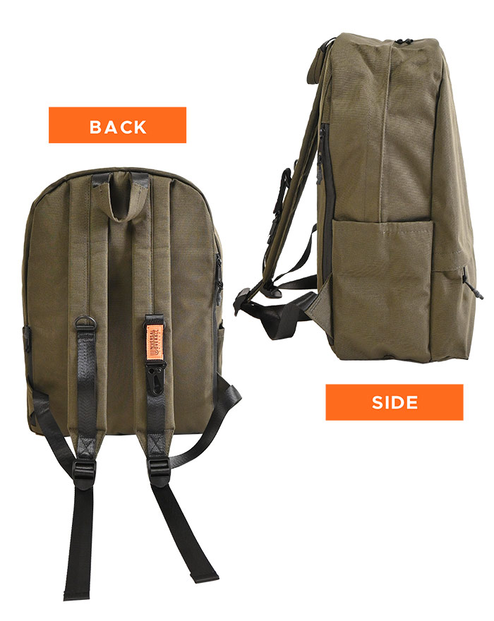 UVO11 ポケットリュック 鞄 バッグ Bag UNIVERSAL OVERALL ユニバーサルオーバーオール 軽い 軽量 ポケット レディース カジュアル 普段使い 軽量 ビジネスリュック 多機能