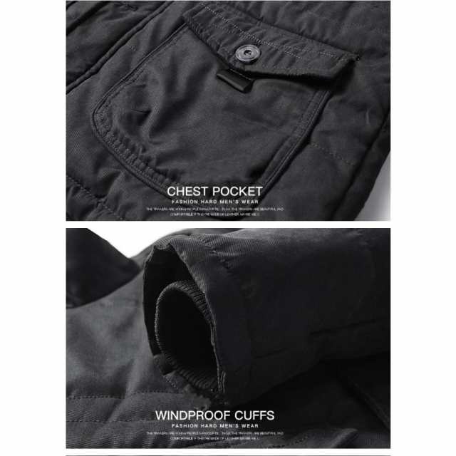 ミリタリージャケット モッズ メンズ アウター 冬 裏起毛 ジャケット フード付き ポアコート ブルゾン 厚手 防寒着 登山