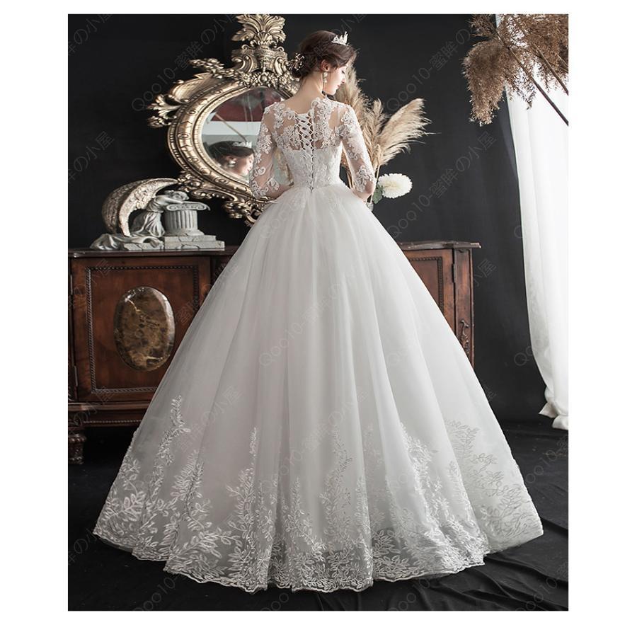 ロングドレス ウェディングドレス 安い イブニングドレス 演奏会 カラードレス 大きいサイズ 結婚式 お呼ばれ 大きい ピアノ ステージドレス プリンセス-93