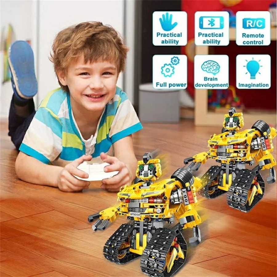 ブロックロボット 2in1リモート コントロールロボット RCビルディングキット プログラミング玩具 組み立ておもちゃ モバイルアプリのリモコン 教育用RCロボット STEMおもちゃ 男の子 子供ブロ ブロックロボット 2in1リモート コントロールロボット RCビルディングキット プログラミング玩具 組み立ておもちゃ モバイルアプリのリモコン 教育用RCロボット STEMおもちゃ 男の子 子供ブロ