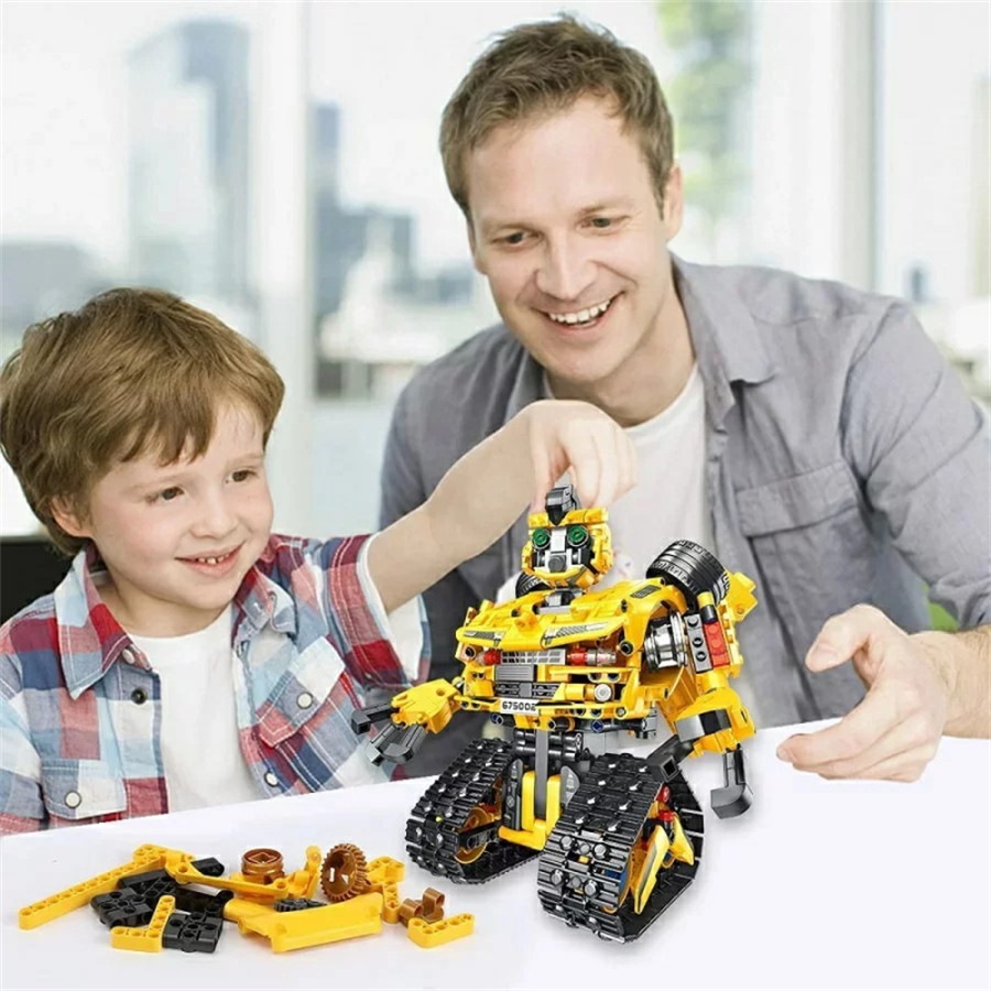 ブロックロボット 2in1リモート コントロールロボット RCビルディングキット プログラミング玩具 組み立ておもちゃ モバイルアプリのリモコン 教育用RCロボット STEMおもちゃ 男の子 子供ブロ ブロックロボット 2in1リモート コントロールロボット RCビルディングキット プログラミング玩具 組み立ておもちゃ モバイルアプリのリモコン 教育用RCロボット STEMおもちゃ 男の子 子供ブロ