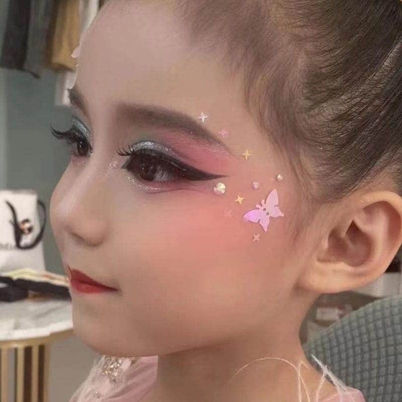 【1つ買うと1つ無料】【メガ割】ラッキーボックス アイメイク顔輝くダイヤモンドパール壊れたダイヤモンドスパンコール音楽祭ハニメイクステージパフォーマンスフォトスタジオ自撮りガールズグループ