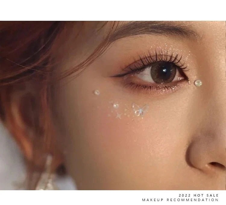 【1つ買うと1つ無料】【メガ割】ラッキーボックス アイメイク顔輝くダイヤモンドパール壊れたダイヤモンドスパンコール音楽祭ハニメイクステージパフォーマンスフォトスタジオ自撮りガールズグループ