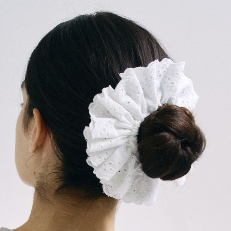 HAS HSU005 パンチングレースヘアシュシュ