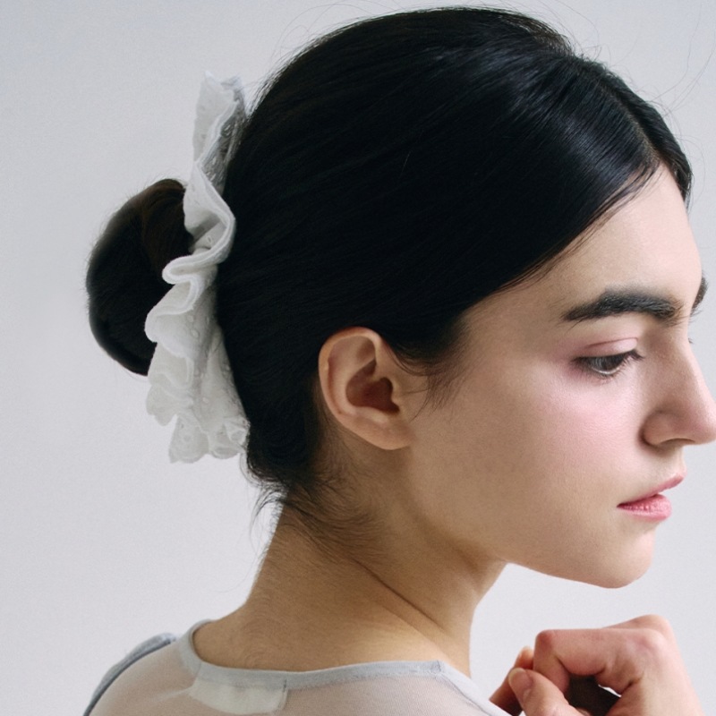 HAS HSU005 パンチングレースヘアシュシュ