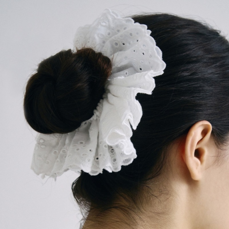 HAS HSU005 パンチングレースヘアシュシュ