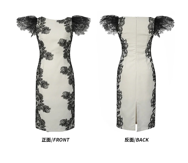 【JY.上品】 刺繍 ワンピース レース タイト スリム チャイナドレス 夏 パーティードレス キャバ 大人 同窓会 披露宴 卒業式 結婚式 演奏会 ウェディング 二次会 発表会