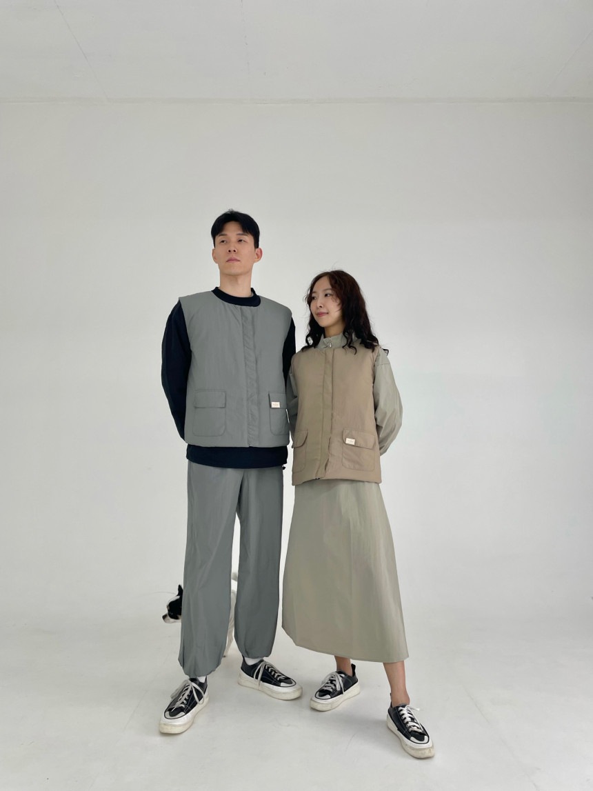 [MATIA]リバーシブル軽量ダウンジャケット/ベスト 愛犬美容 美容師 ガウン 防水 防毛 美容服