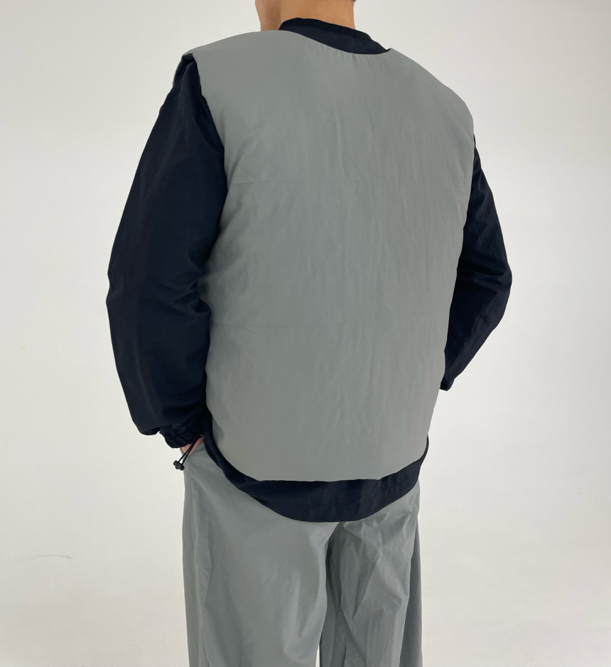 [MATIA]リバーシブル軽量ダウンジャケット/ベスト 愛犬美容 美容師 ガウン 防水 防毛 美容服