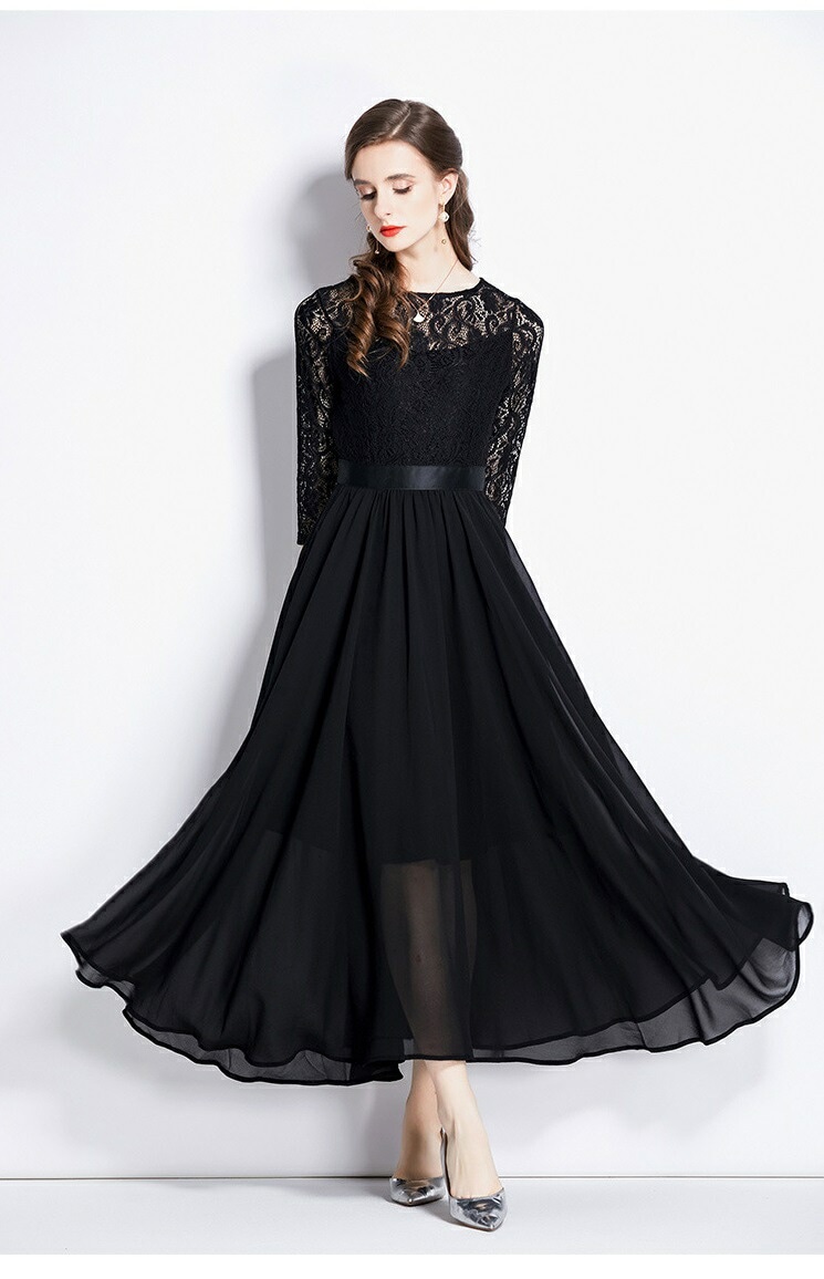 お見逃しなくS~4L2色ブラック レッド ワンピース レースワンピース 7分袖ワンピ パーティー 結婚式 二次会 披露宴 小さいサイズから大きいサイズおしゃれ上品感!ボリューム感 花柄レースシ お見逃しなくS~4L2色ブラック レッド ワンピース レースワンピース 7分袖ワンピ パーティー 結婚式 二次会 披露宴 小さいサイズから大きいサイズおしゃれ上品感!ボリューム感 花柄レースシ