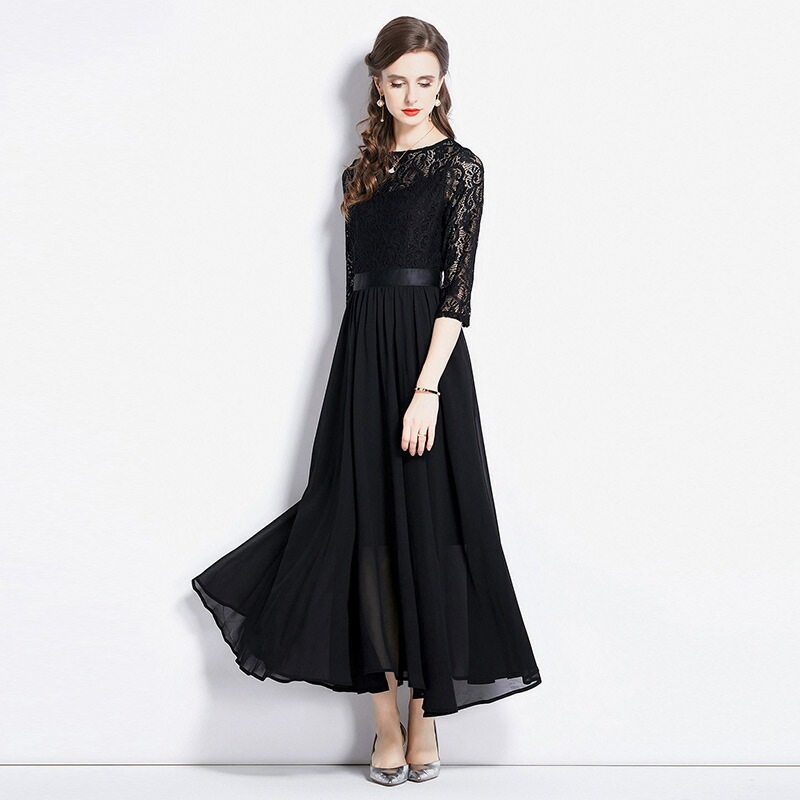 お見逃しなくS~4L2色ブラック レッド ワンピース レースワンピース 7分袖ワンピ パーティー 結婚式 二次会 披露宴 小さいサイズから大きいサイズおしゃれ上品感!ボリューム感 花柄レースシ お見逃しなくS~4L2色ブラック レッド ワンピース レースワンピース 7分袖ワンピ パーティー 結婚式 二次会 披露宴 小さいサイズから大きいサイズおしゃれ上品感!ボリューム感 花柄レースシ