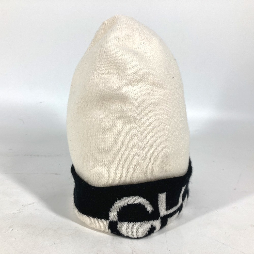 CHANEL ニット帽 CHANELニット帽 ロゴ バイカラー 20K ビーニー 帽子 ニット帽