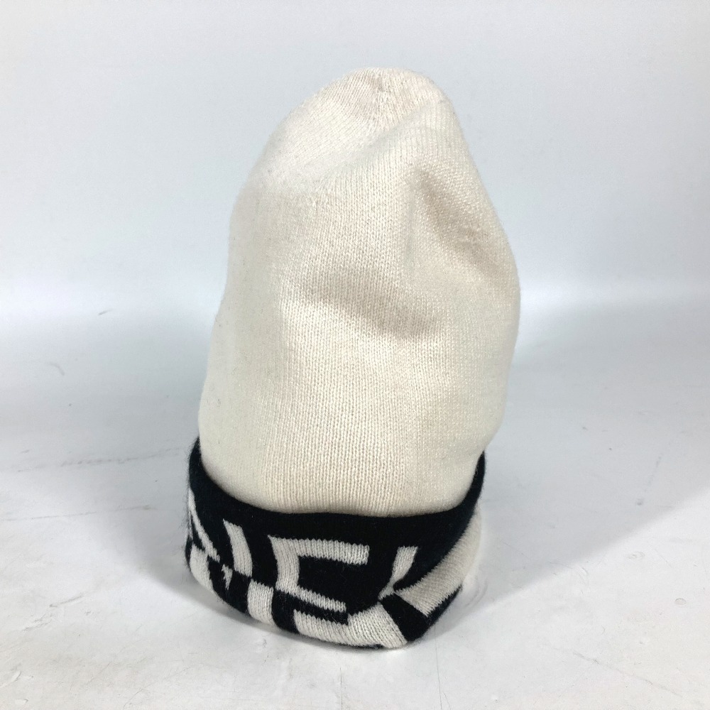 CHANELニット帽 ロゴ バイカラー 20K ビーニー 帽子 ニット帽