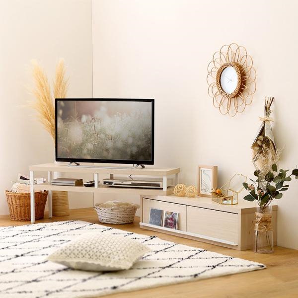 送料無料 テレビ台 180 ナチュラル テレビボード ワイド 脚付き 収納