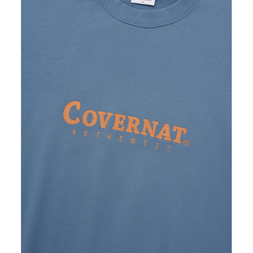 COVERNAT アセンティック ロゴ マンツーマン ブルー