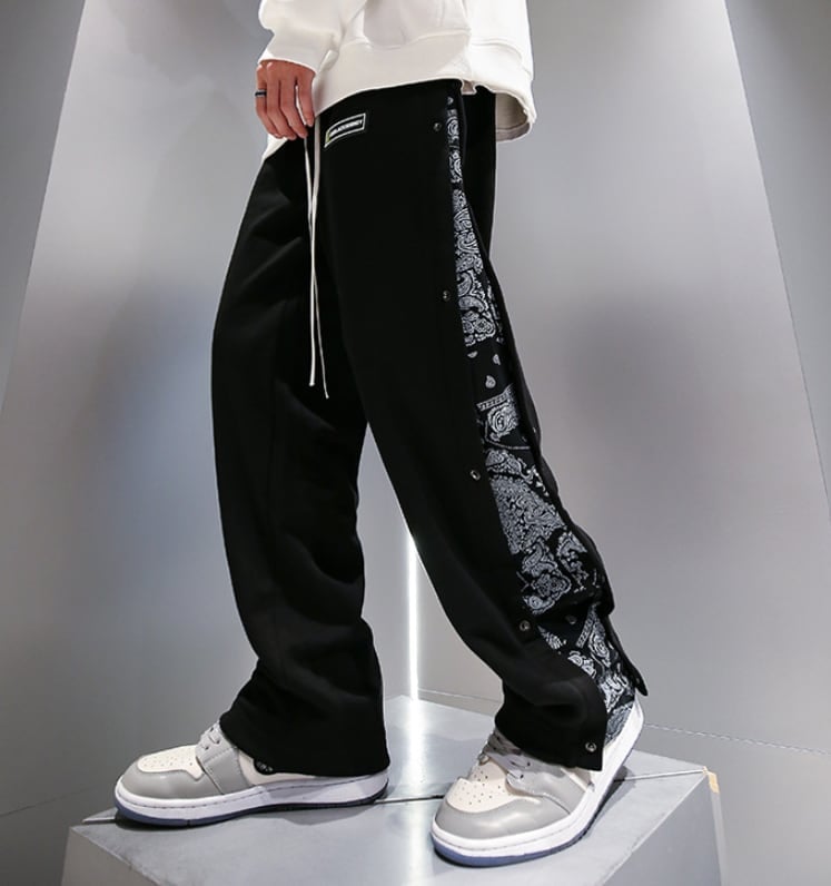 ボトムス パンツ ズボン 部屋着 ルームウェア ストレートパンツ ジャージスウェット　パンツ シンプル カジュアル おしゃれ お洒落 個性的 柄 春 夏 秋 冬 オールシーズン シーズンレス pa0