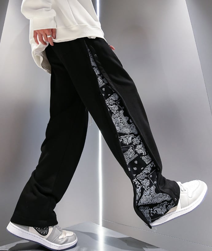 ボトムス パンツ ズボン 部屋着 ルームウェア ストレートパンツ ジャージスウェット　パンツ シンプル カジュアル おしゃれ お洒落 個性的 柄 春 夏 秋 冬 オールシーズン シーズンレス pa0